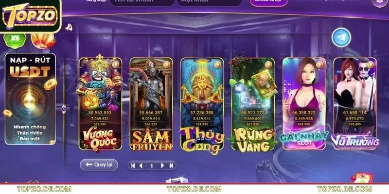 Hệ thống giải trí đổi thưởng có giao diện hiện đại Hệ thống giải trí đổi thưởng có giao diện hiện đại